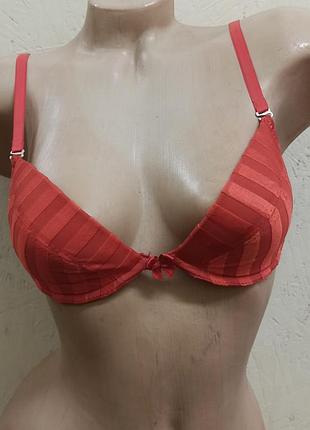 Liliy уценка бюстгальтер лифчик красный на съёмном пушапе размер 70с
