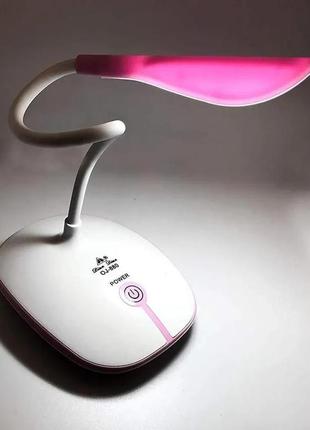 Акумуляторна лампа jx-880, 1200 ма·год, рожева, блакитна, зелена6 фото