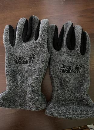 Рукавички флісові jack wolfskin tecnopile рукавиці