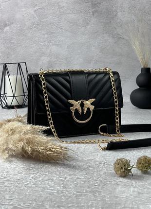Сумка pinko black диагональ