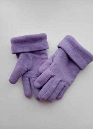 Флісові рукавички, на вік 4-8 років1 фото