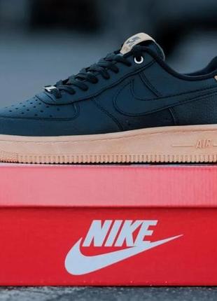 Кроссовки nike air force&nbsp;1 low black найк аир форс низкие черные1 фото