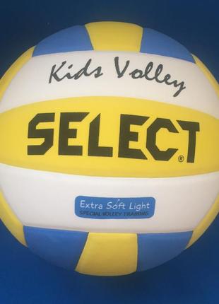 Мяч волейбольный для детей select kids volley (размер 4)2 фото