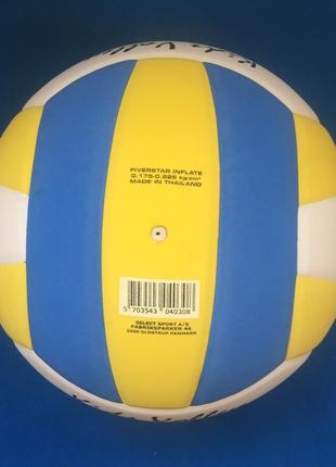 Мяч волейбольный для детей select kids volley (размер 4)5 фото