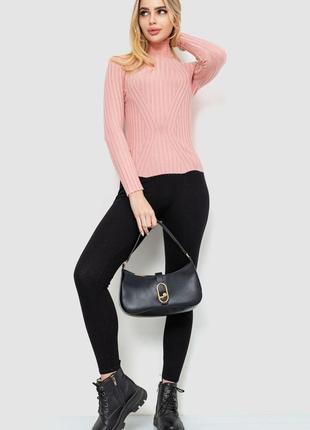 Гольф женский однотонный, цвет пудровый, 204r1813 фото