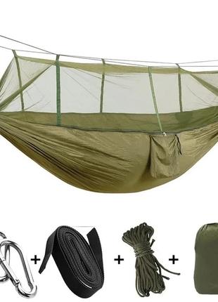 Туристичний гамак із москітною сіткою ukc hammock net до 200 кг