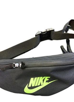 Сумка-бананка на пояс nike heritage hip pack ck0981-014