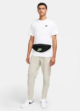 Сумка-бананка на пояс nike heritage hip pack ck0981-0149 фото