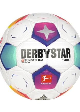 М'яч футбольний для дітей select derbystar bundesliga brillant mini (розмір 2)