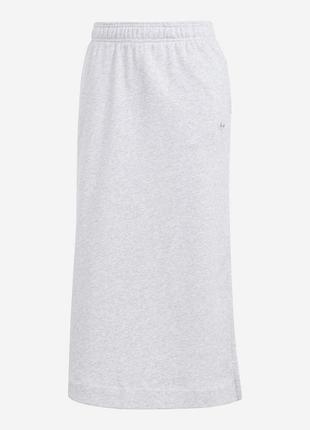 Хлопковая юбка adidas essуential skirt ic5264 midi