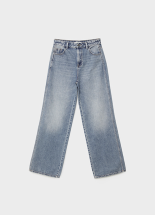 Трендовые широкие джинсы baggy со средней посадкой4 фото