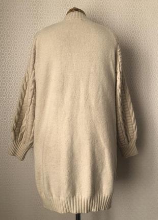 Стильное объёмное платье свитер / длинный свитер от quiz, размер m/l3 фото