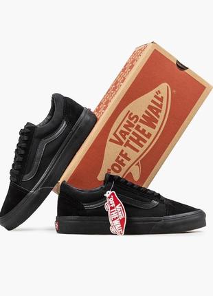 Женские кроссовки vans old skool black / ванс олд скул черные2 фото