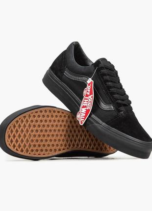 Женские кроссовки vans old skool black / ванс олд скул черные3 фото