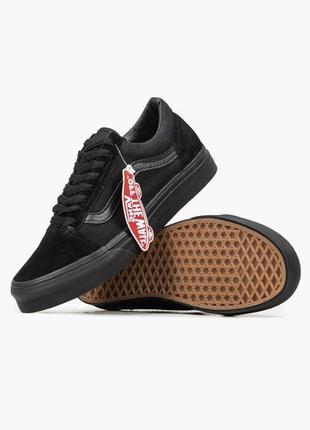 Женские кроссовки vans old skool black / ванс олд скул черные