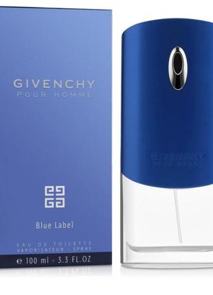 Givenchy pour homme blue label 100ml туалетная вода (мужские духи живанши пур хом блу лейбл живанши блу лейбл)2 фото