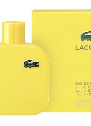 Парфуми lacoste l.12.12 yellow (jaune) туалетна вода 100 ml (лакіс жовтий чоловічі парфуми)2 фото