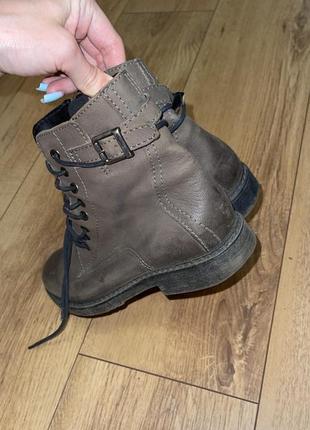 Кожаные оригинальные ботинки сапоги сапоги кожа итальялия4 фото