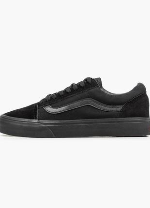 Чоловічі кросівки vans old skool black / ванс олд скул чорні10 фото