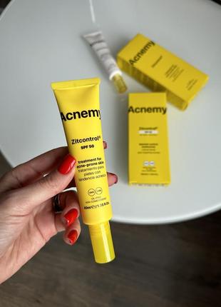 Солнцезащитный крем-актив для проблемной кожи acnemy zitcontrol spf 50