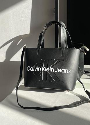 Женская сумка calvin klein tote bag black