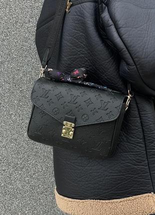 Женская сумка louis vuitton pochette metis new black