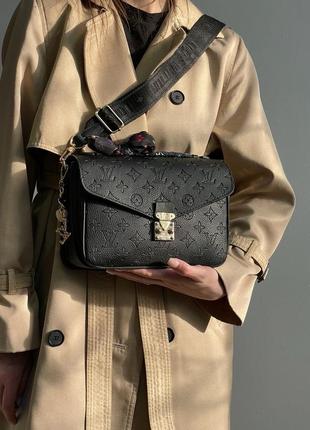 Женская сумка louis vuitton pochette metis new black3 фото