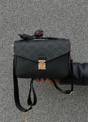 Женская сумка louis vuitton pochette metis new black4 фото