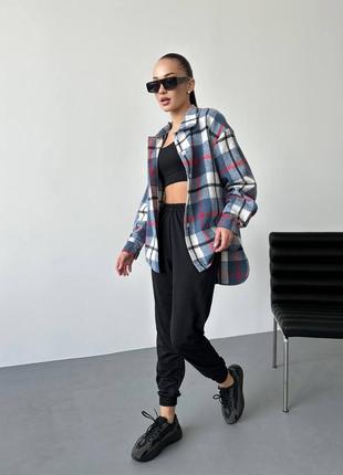 Костюм тройка брюки топ и кашемировая рубашка