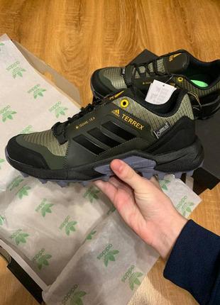 Чоловічі кросівки adidas terrex gore-tex  green black