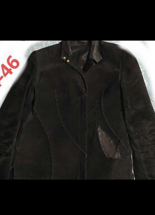 Куртка черная замшевая р.44-46
