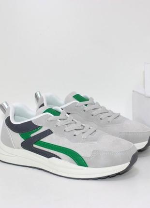 Серые кроссовки демисезонные, кроссовки весна осень серого цвета