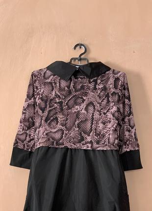 Платье платья аристократичного стиля новенький размер m с черным воротником одурманенного бренда joseph ribkoff3 фото