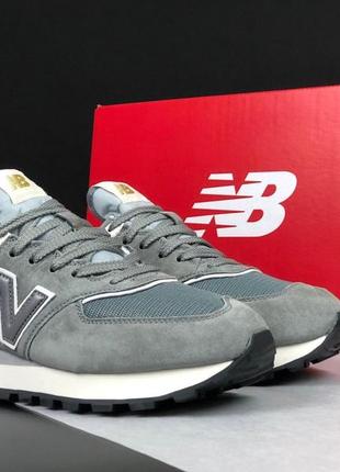 Чоловічі кросівки new balance 574 classic сірі4 фото