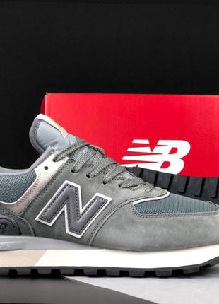 Чоловічі кросівки new balance 574 classic сірі3 фото