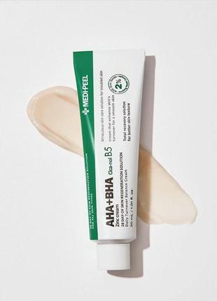 Крем с кислотным комплексом и цинком medi-peel aha bha zinc cica-nol b5 cream