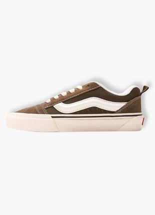 Мужские кроссовки vans knu skool khaki / ванс кну скул хаки дутые дутыши1 фото