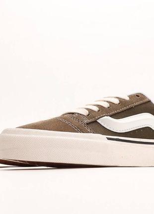 Мужские кроссовки vans knu skool khaki / ванс кну скул хаки дутые дутыши5 фото