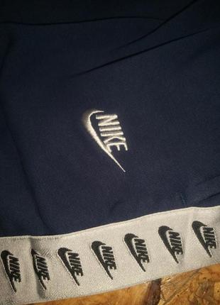 Котонові на флісі спортивні штани nike із лампасами2 фото