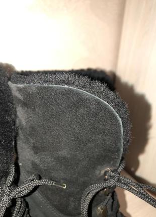 Пол сапоги, натуральный мех, замш, ботинки на шнурках3 фото