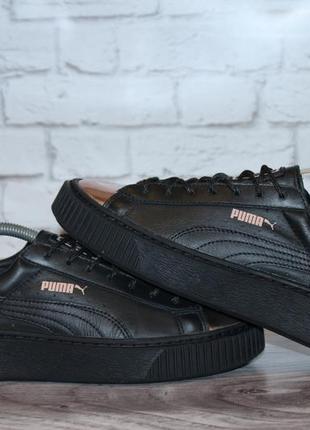 Кроссовки puma basket platform metalic1 фото