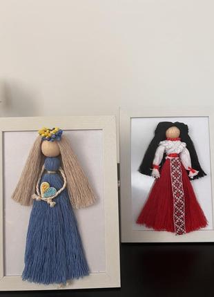 Лялечки макраме,янголята,сімейні панно2 фото