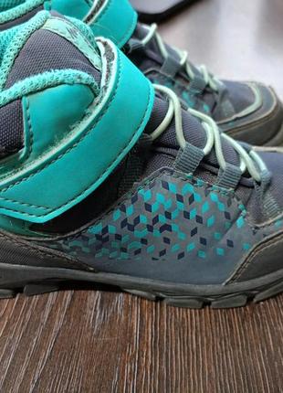 Черевики кросівки хайтопи quechua waterproof 30 розмір 18 см устілка4 фото