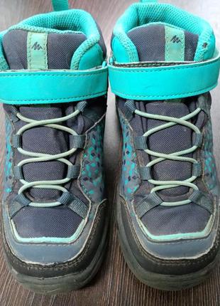 Черевики кросівки хайтопи quechua waterproof 30 розмір 18 см устілка3 фото
