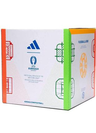 Мяч футбольный adidas euro24 fussballliebe league box in9369 (размер 4)9 фото