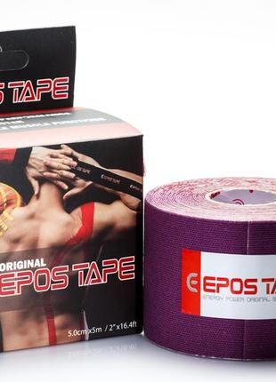 Кинезио тейп epos tape (южная корея) красный9 фото