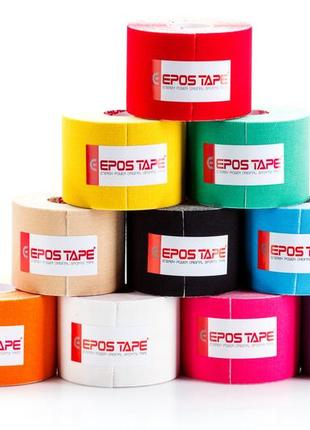 Кинезио тейп epos tape (южная корея) красный2 фото