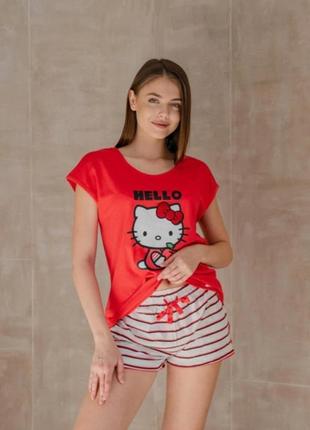 Пижама, домашний костюм hello kitty от gisela