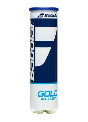 Мячи теннисные babolat gold all court x4 502085/113 (4 шт.)