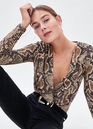 Боді принт zara